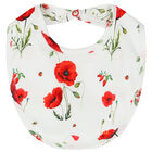 Baby Girls White & Red Poppies Babygrow Set, 1, hi-res